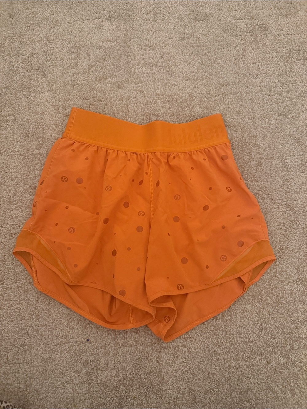 Lululemon Orange Shorts